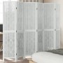 6-teilige Trennwand aus weißem Paulownia-Massivholz von vidaXL, Raumteiler - Ref: Foro24-358682, Preis: 160,26 €, Rabatt: %