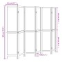6-teilige Trennwand aus weißem Paulownia-Massivholz von vidaXL, Raumteiler - Ref: Foro24-358682, Preis: 160,26 €, Rabatt: %