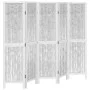 White Paulownia solid wood 5-panel dividing screen by vidaXL, Room dividers - Ref: Foro24-358677, Price: 121,17 €, Discount: %