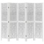 White Paulownia solid wood 5-panel dividing screen by vidaXL, Room dividers - Ref: Foro24-358677, Price: 131,33 €, Discount: %