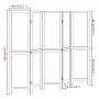 White Paulownia solid wood 5-panel dividing screen by vidaXL, Room dividers - Ref: Foro24-358677, Price: 121,17 €, Discount: %