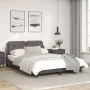 Bed frame with LED lights gray synthetic leather 120x200 cm by vidaXL, Beds and slatted bases - Ref: Foro24-3214099, Price: 1...