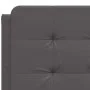 Bed frame with LED lights gray synthetic leather 120x200 cm by vidaXL, Beds and slatted bases - Ref: Foro24-3214099, Price: 1...