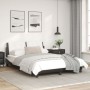 Bettgestell mit LED Kunstleder schwarz weiß 140x200 cm von vidaXL, Betten und Lattenroste - Ref: Foro24-3214115, Preis: 182,5...