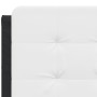 Bettgestell mit LED Kunstleder schwarz weiß 140x200 cm von vidaXL, Betten und Lattenroste - Ref: Foro24-3214115, Preis: 182,5...