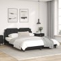 Bed frame with LED lights black PE leather 160x200 cm by vidaXL, Beds and slatted bases - Ref: Foro24-3214117, Price: 224,88 ...