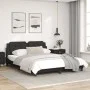 Bed frame with LED lights black PE leather 160x200 cm by vidaXL, Beds and slatted bases - Ref: Foro24-3214117, Price: 226,12 ...