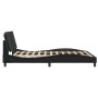Bed frame with LED lights black PE leather 160x200 cm by vidaXL, Beds and slatted bases - Ref: Foro24-3214117, Price: 224,88 ...