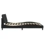 Estructura de cama con luces LED cuero PE negro 160x200 cm de vidaXL, Camas y somieres - Ref: Foro24-3214117, Precio: 220,83 ...