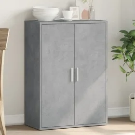 Aparador de madera de ingeniería gris hormigón 60x31x84 cm de vidaXL, Aparadores - Ref: Foro24-840488, Precio: 67,07 €, Descu...