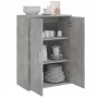 Concrete gray engineered wood sideboard 60x31x84 cm by vidaXL, Sideboards - Ref: Foro24-840488, Price: 68,74 €, Discount: %