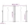 Anthracite gray retractable side awning 180x600 cm by vidaXL, Umbrellas - Ref: Foro24-4004643, Price: 153,33 €, Discount: %