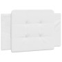 Bed frame with headboard white synthetic leather 90x200cm by vidaXL, Beds and slatted bases - Ref: Foro24-3208157, Price: 140...