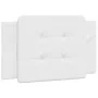 Estructura de cama con cabecero cuero sintético blanco 90x200cm de vidaXL, Camas y somieres - Ref: Foro24-3208157, Precio: 13...