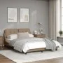 Estructura de cama cabecero cuero sintético capuchino 120x200cm de vidaXL, Camas y somieres - Ref: Foro24-3208174, Precio: 20...