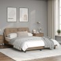 Estructura de cama cabecero cuero sintético capuchino 120x200cm de vidaXL, Camas y somieres - Ref: Foro24-3208174, Precio: 17...