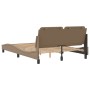 Estructura de cama cabecero cuero sintético capuchino 120x200cm de vidaXL, Camas y somieres - Ref: Foro24-3208174, Precio: 17...