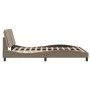 Estructura de cama cabecero cuero sintético capuchino 160x200cm de vidaXL, Camas y somieres - Ref: Foro24-3208195, Precio: 20...