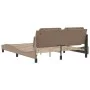 Estructura de cama cabecero cuero sintético capuchino 160x200cm de vidaXL, Camas y somieres - Ref: Foro24-3208195, Precio: 20...