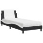 Bett mit schwarz-weißer Kunstledermatratze 100x200 cm von vidaXL, Betten und Lattenroste - Ref: Foro24-3208850, Preis: 252,44...