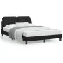Bed with black synthetic leather mattress 120x200 cm by vidaXL, Beds and slatted bases - Ref: Foro24-3208852, Price: 348,76 €...