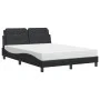 Bed with black synthetic leather mattress 120x200 cm by vidaXL, Beds and slatted bases - Ref: Foro24-3208852, Price: 348,76 €...