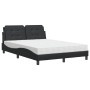 Cama con colchón cuero sintético negro 140x190 cm de vidaXL, Camas y somieres - Ref: Foro24-3208859, Precio: 370,45 €, Descue...