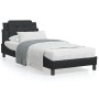 Bett mit schwarzer Kunstledermatratze 90x200 cm von vidaXL, Betten und Lattenroste - Ref: Foro24-3208838, Preis: 257,68 €, Ra...