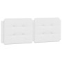 Bed with white synthetic leather mattress 140x200 cm by vidaXL, Beds and slatted bases - Ref: Foro24-3208867, Price: 407,92 €...