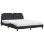 Bett mit schwarzer Kunstledermatratze 160x200 cm von vidaXL, Betten und Lattenroste - Ref: Foro24-3208873, Preis: 414,69 €, R...