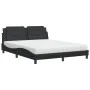 Bett mit schwarzer Kunstledermatratze 160x200 cm von vidaXL, Betten und Lattenroste - Ref: Foro24-3208873, Preis: 390,90 €, R...