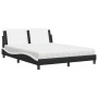 Bett mit schwarz-weißer Kunstledermatratze 160x200 cm von vidaXL, Betten und Lattenroste - Ref: Foro24-3208878, Preis: 403,81...