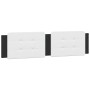 Bed with black and white synthetic leather mattress 160x200 cm by vidaXL, Beds and slatted bases - Ref: Foro24-3208878, Price...