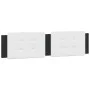 Bed with black and white synthetic leather mattress 160x200 cm by vidaXL, Beds and slatted bases - Ref: Foro24-3208878, Price...