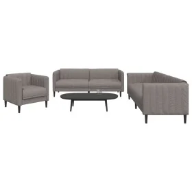 3-piece sofa set taupe gray fabric by vidaXL, Sofas - Ref: Foro24-3209234, Price: 677,68 €, Discount: %