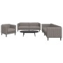 Juego de sofás 3 piezas tela gris taupe de vidaXL, Sofás - Ref: Foro24-3209234, Precio: 664,86 €