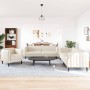 3-teilige Sofagarnitur aus cremefarbenem Stoff von vidaXL, Sofas - Ref: Foro24-3209236, Preis: 868,03 €, Rabatt: %