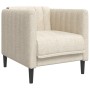 3-teilige Sofagarnitur aus cremefarbenem Stoff von vidaXL, Sofas - Ref: Foro24-3209236, Preis: 868,03 €, Rabatt: %