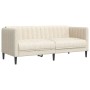 3-teilige Sofagarnitur aus cremefarbenem Stoff von vidaXL, Sofas - Ref: Foro24-3209236, Preis: 868,03 €, Rabatt: %