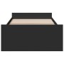 Cama con cajones madera de ingeniería negro 90x190 cm de vidaXL, Camas y somieres - Ref: Foro24-3280343, Precio: 127,35 €, De...
