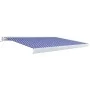 Toldo de carrete motorizado azul y blanco 350x250 cm de vidaXL, Toldos - Ref: Foro24-3052656, Precio: 890,25 €, Descuento: %