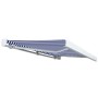 Blau-weiße motorisierte Rollenmarkise 350x250 cm von vidaXL, Markisen - Ref: Foro24-3052656, Preis: 781,72 €, Rabatt: %
