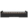 Black engineered wood bed with drawers 100x200 cm by vidaXL, Beds and slatted bases - Ref: Foro24-3280329, Price: 142,10 €, D...