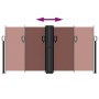 Braune einziehbare Seitenmarkise 120x1000 cm von vidaXL, Sonnenschirme - Ref: Foro24-4004704, Preis: 116,54 €, Rabatt: %