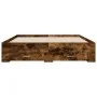 Smoked oak engineered wood bed with drawers 150x200 cm by vidaXL, Beds and slatted bases - Ref: Foro24-3280381, Price: 193,72...