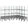Planter with trellis PP light gray 200x160x142.5 cm by vidaXL, Pots and planters - Ref: Foro24-367972, Price: 129,88 €, Disco...