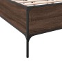 Bettgestell aus eichenbraunem Metallwerkstoff, 120 x 190 cm von vidaXL, Betten und Lattenroste - Ref: Foro24-3279821, Preis: ...
