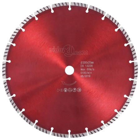 Diamanttrennscheibe mit Turbostahl 300 mm von vidaXL, Sägeblätter - Ref: Foro24-143223, Preis: 35,68 €, Rabatt: %
