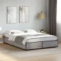 Sonoma gray metal engineered wood bed frame 150x200 cm by vidaXL, Beds and slatted bases - Ref: Foro24-3279840, Price: 130,29...