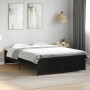 Engineered wood and black metal bed frame 120x190cm by vidaXL, Beds and slatted bases - Ref: Foro24-3279907, Price: 134,43 €,...
